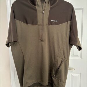 Patagonia Brown and Green Pullover